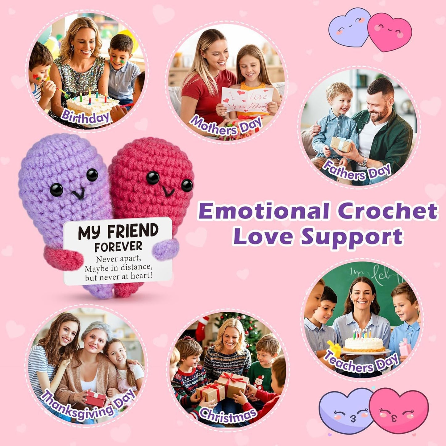 Woolen Hand-Crocheted Dolls
