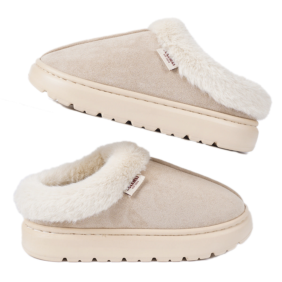 Woolen Plush Anti-Slip Slippers