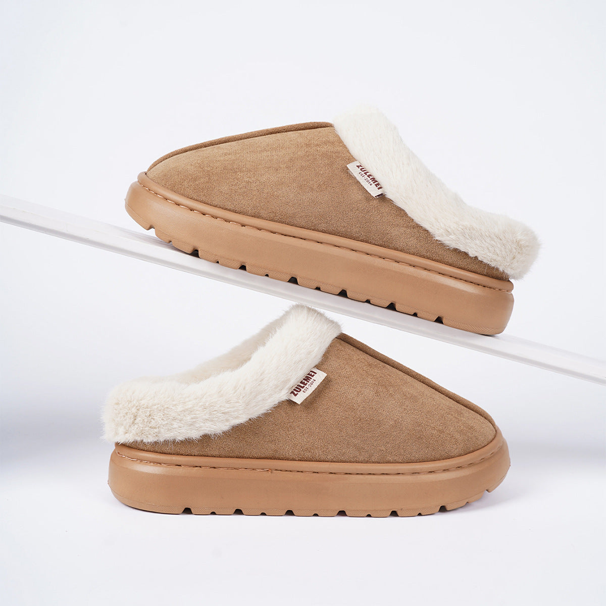 Woolen Plush Anti-Slip Slippers