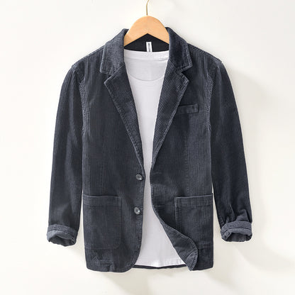 Woolen twill suit jacket