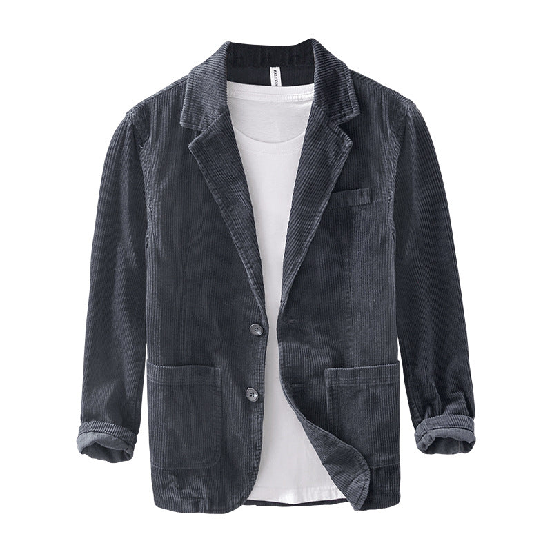 Woolen twill suit jacket