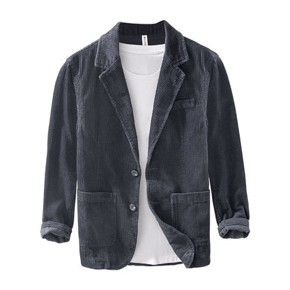 Woolen twill suit jacket