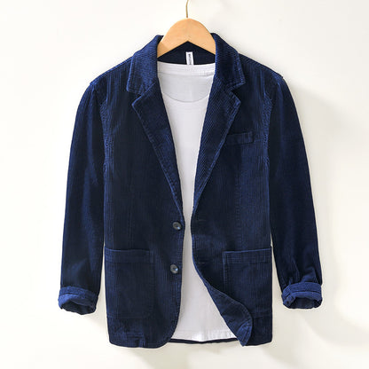 Woolen twill suit jacket