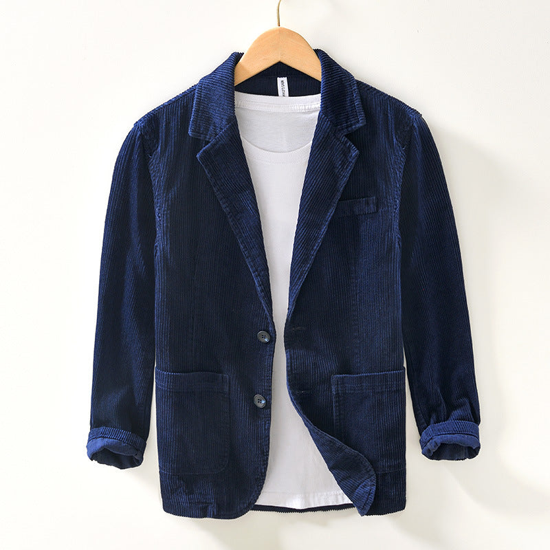 Woolen twill suit jacket