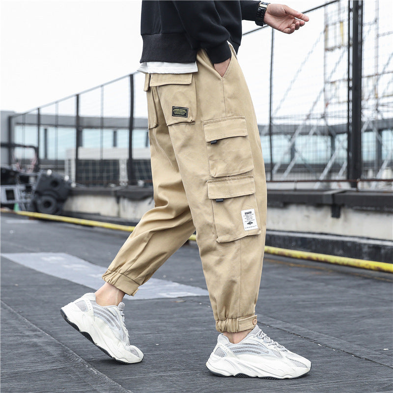 Workwear multi-pocket casual pants