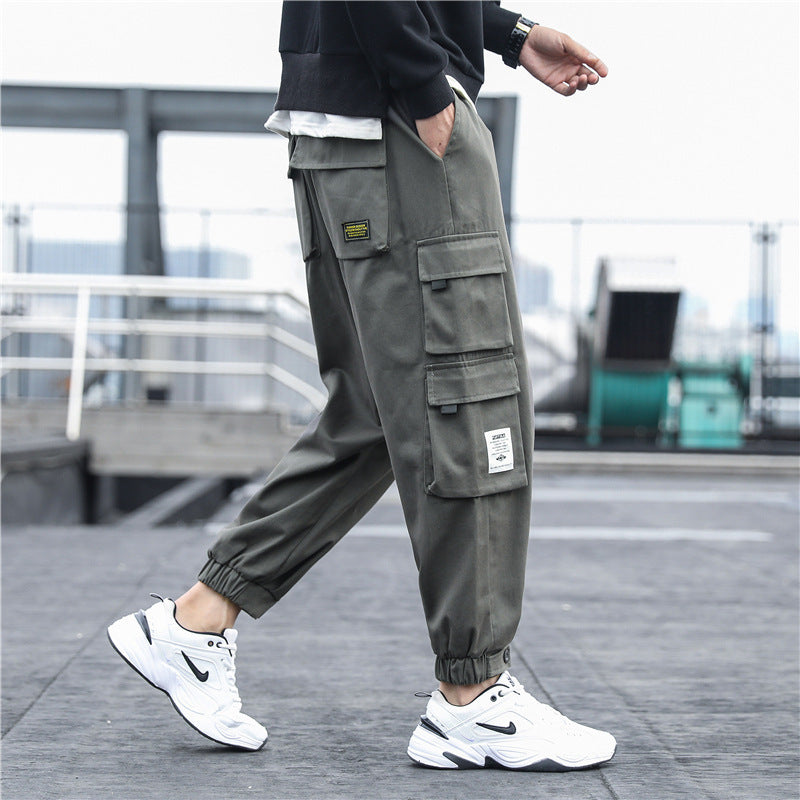 Workwear multi-pocket casual pants