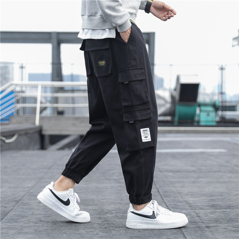Workwear multi-pocket casual pants