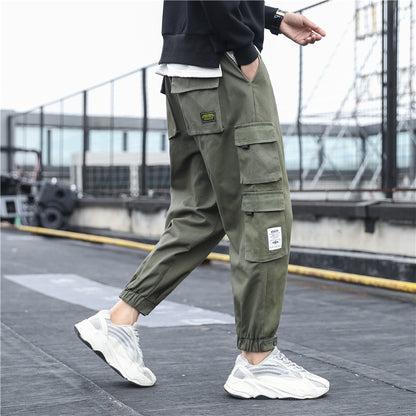 Workwear multi-pocket casual pants