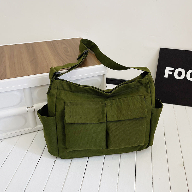 Workwear Style Canvas Tote Bag with Adjustable Strap
