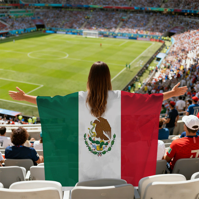 World Cup Fan Cape Flags