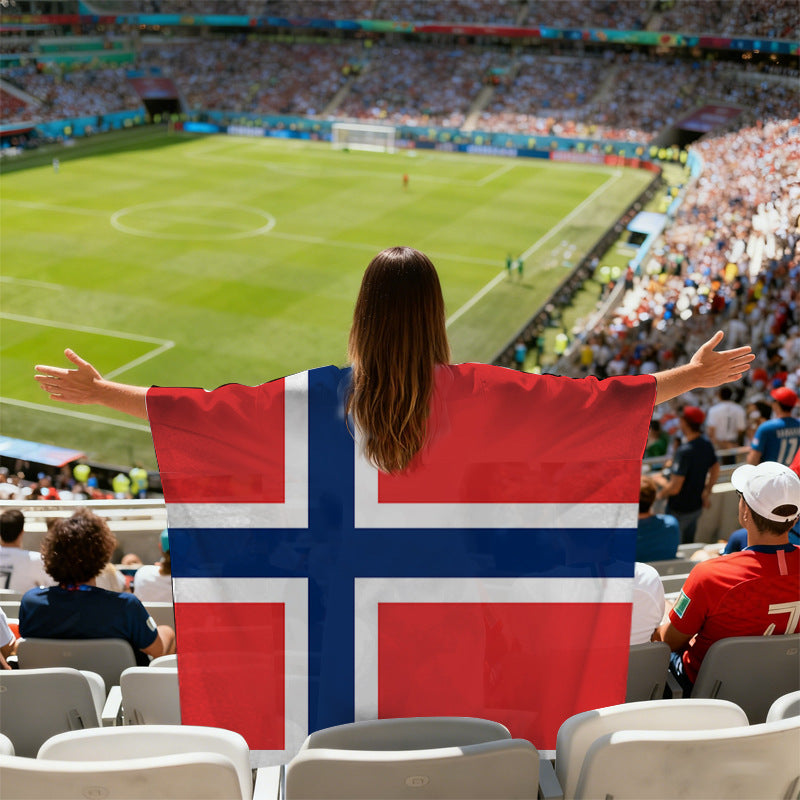 World Cup Fan Cape Flags