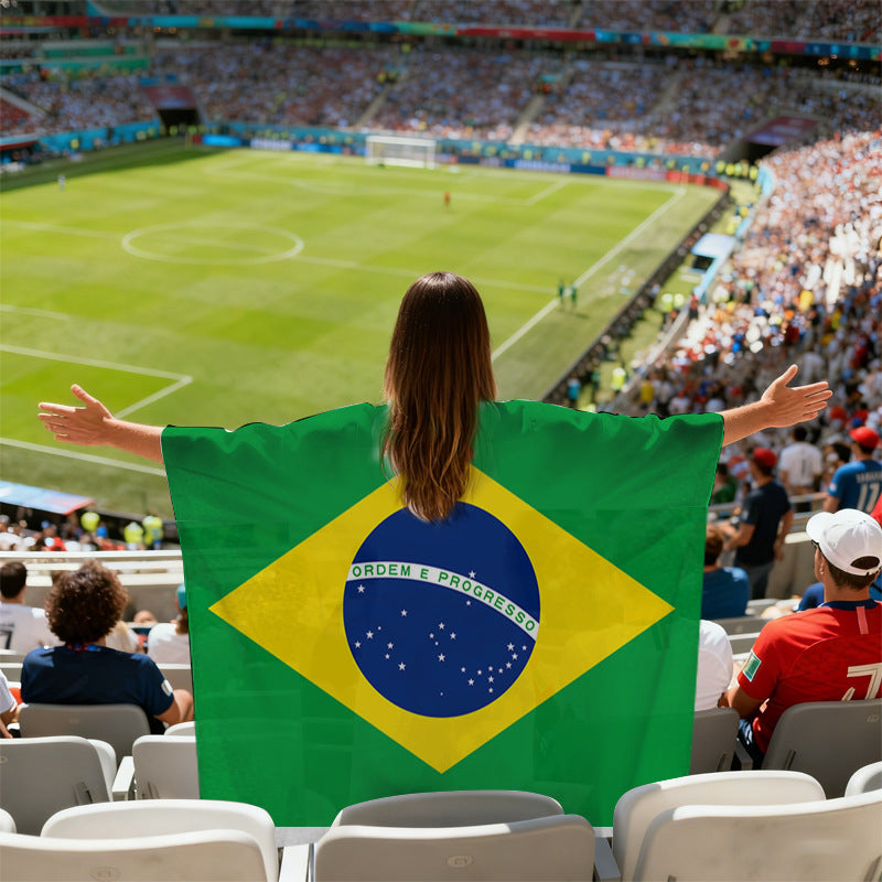 World Cup Fan Cape Flags