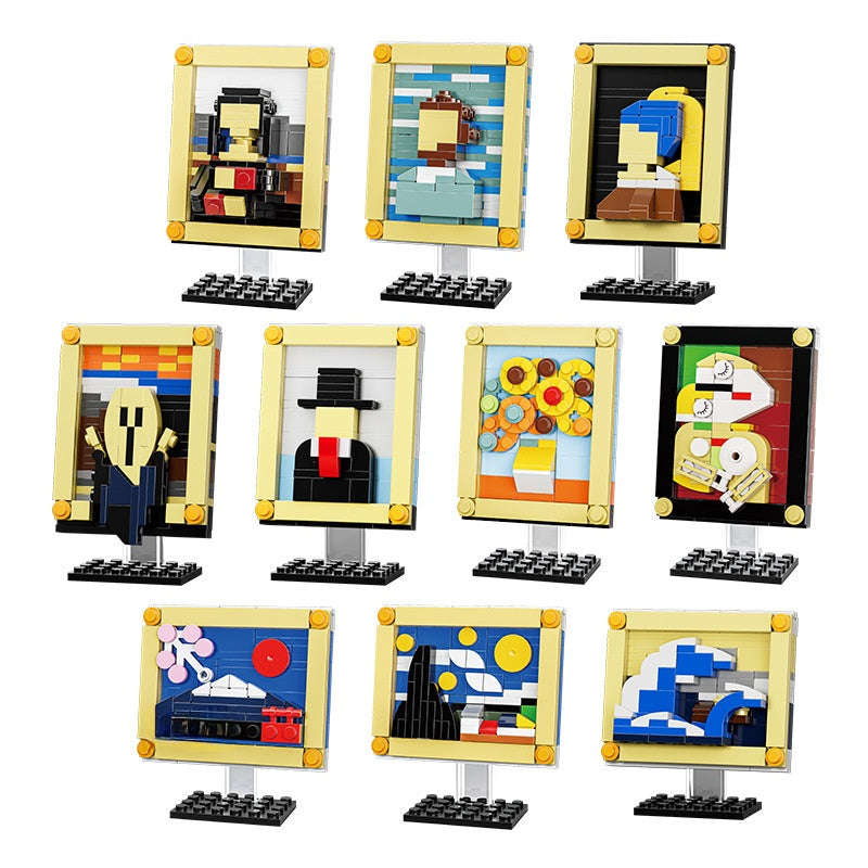 World famous paintings and ornaments