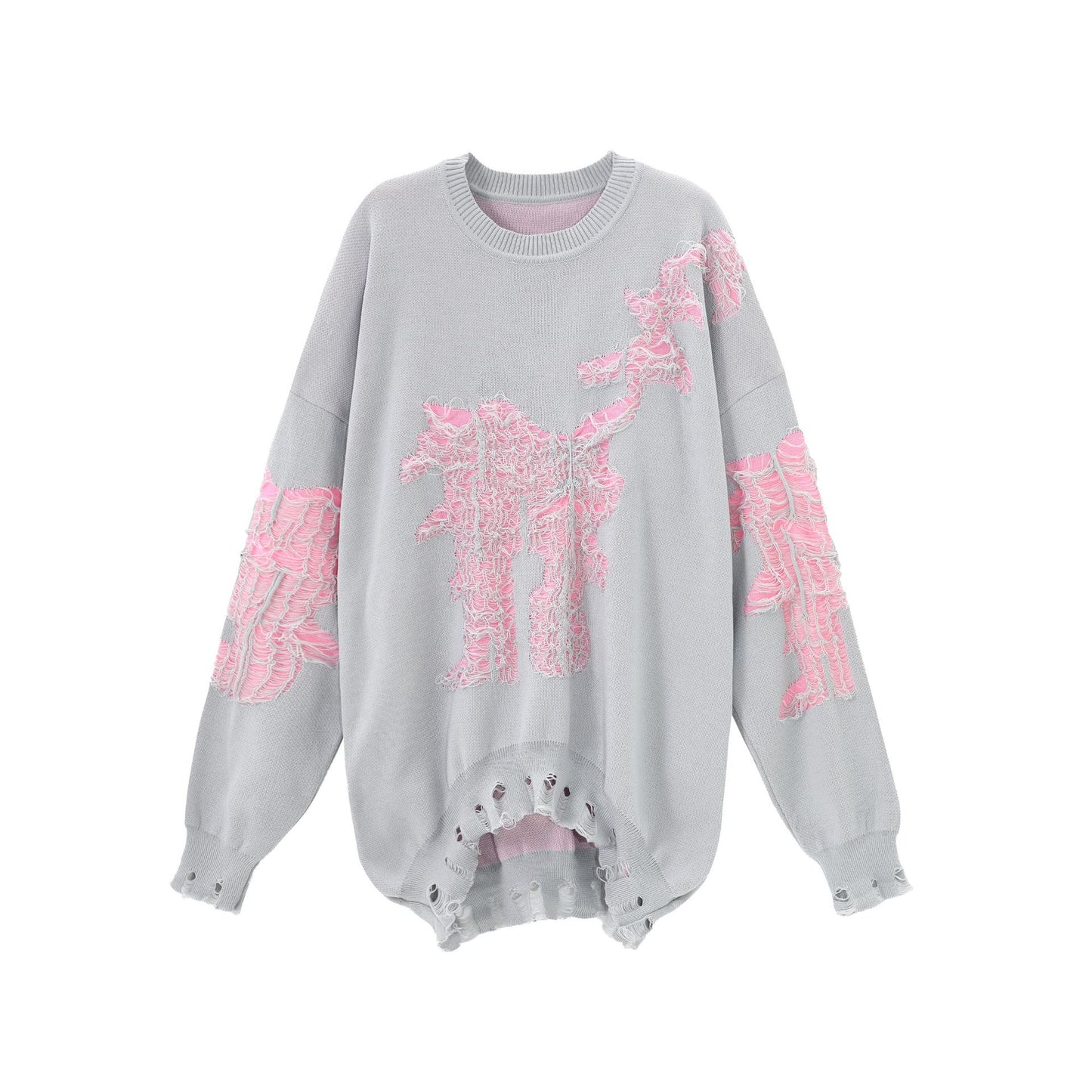 Worn-out woolen women's clothing