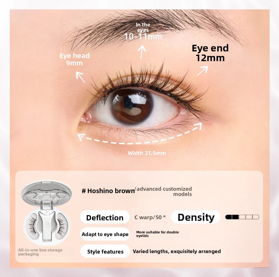 WOSADO Magnetic False Eyelashes Natural Look