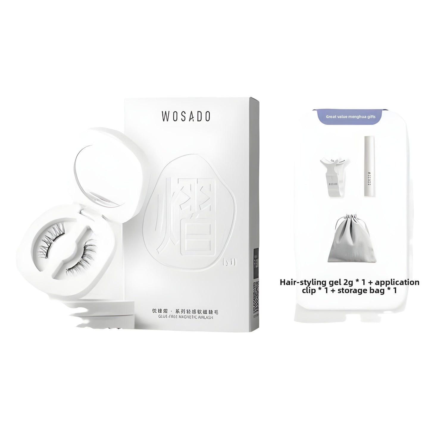 WOSADO Magnetic False Eyelashes Natural Look