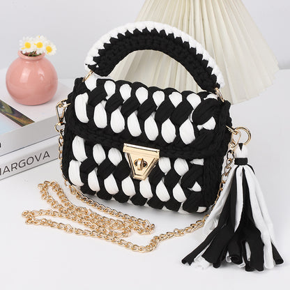 Woven Chain Crossbody Bag