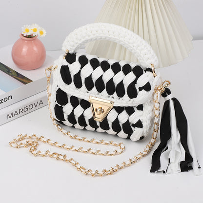 Woven Chain Crossbody Bag