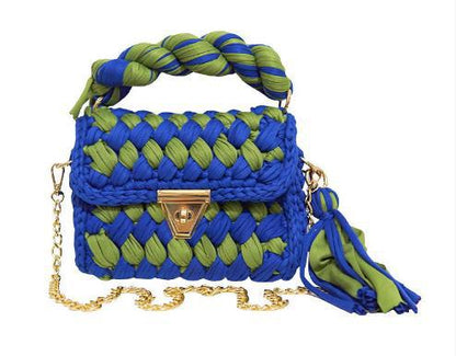 Woven Chain Crossbody Bag
