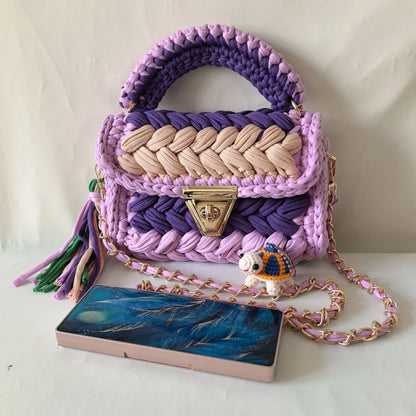 Woven Chain Crossbody Bag