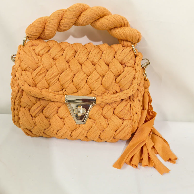 Woven Chain Crossbody Bag