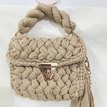 Woven Chain Crossbody Bag