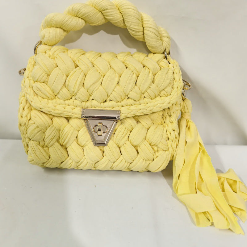 Woven Chain Crossbody Bag