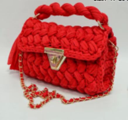 Woven Chain Crossbody Bag
