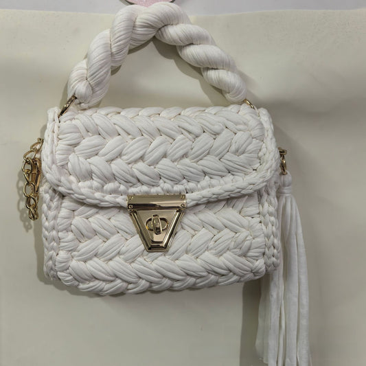 Woven Chain Crossbody Bag