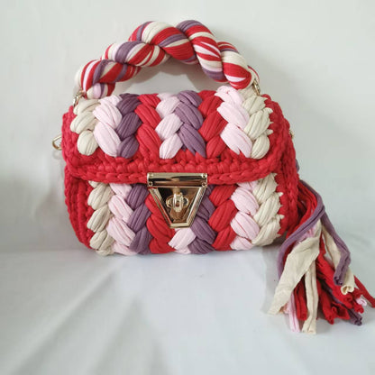 Woven Chain Crossbody Bag