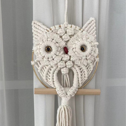 Woven Cotton Rope Tapestry