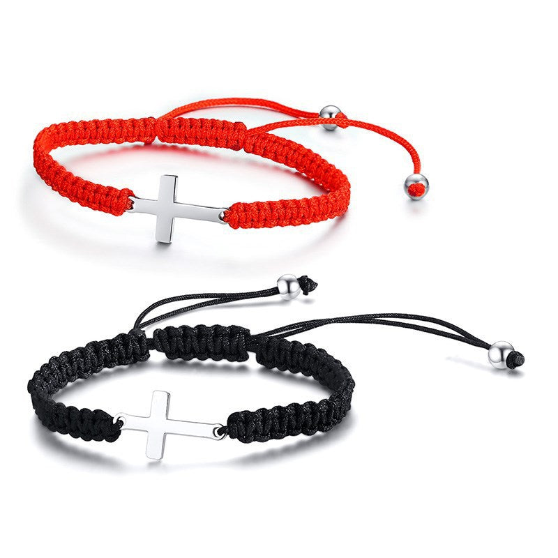 Woven Cross Bracelet