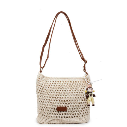 Woven Cut Out Tote Bag