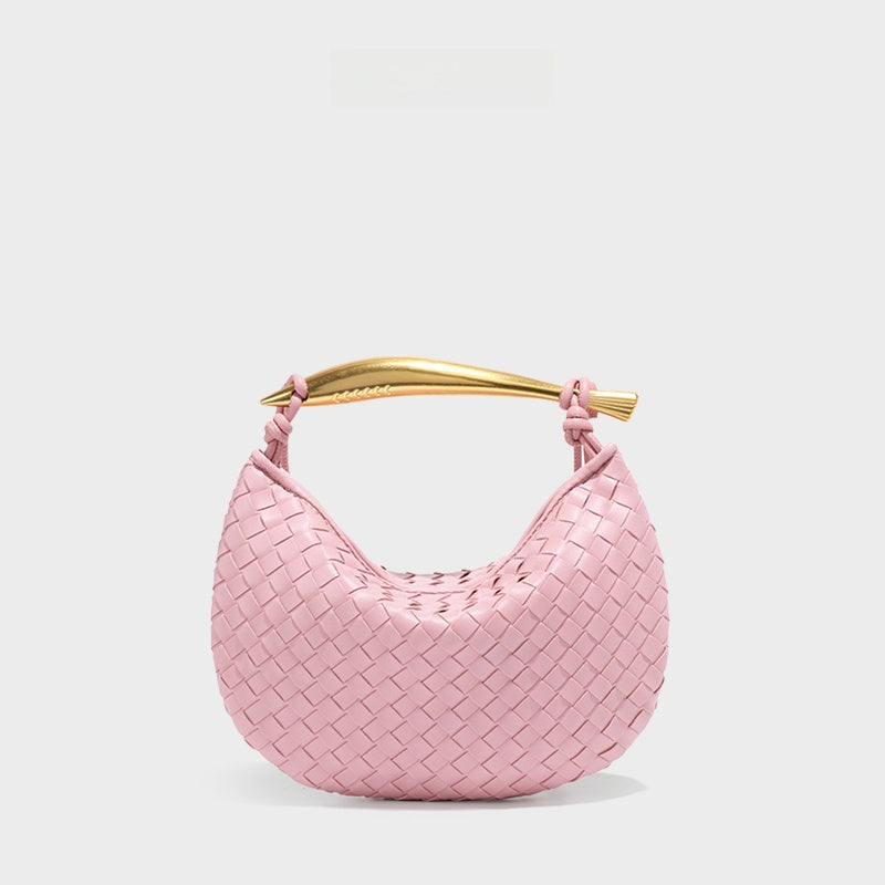 Woven Dumpling Shoulder Bag