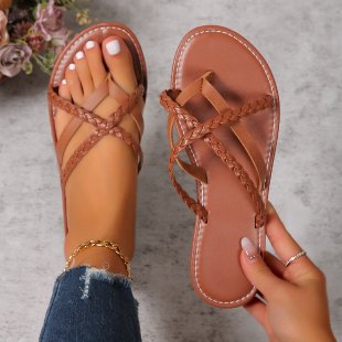 Woven Flat Beach Sandals