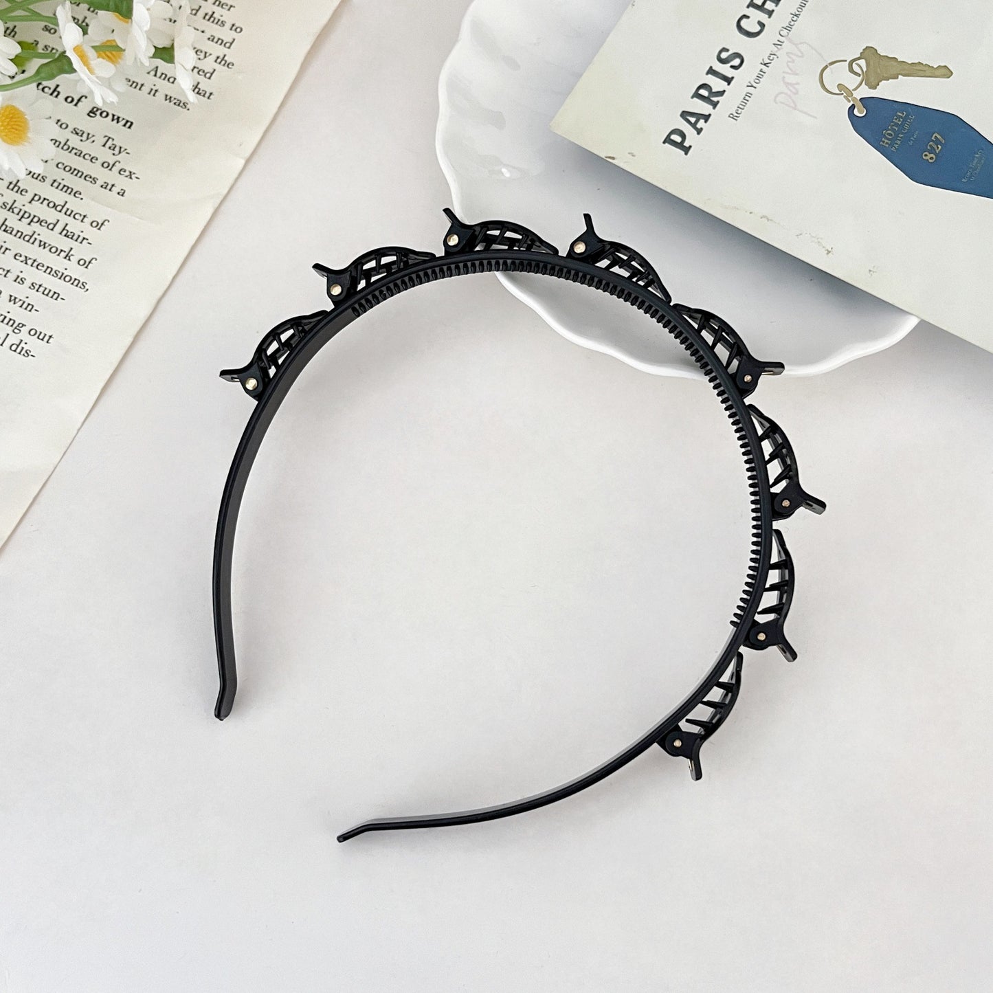 Woven Hair Clip Headband