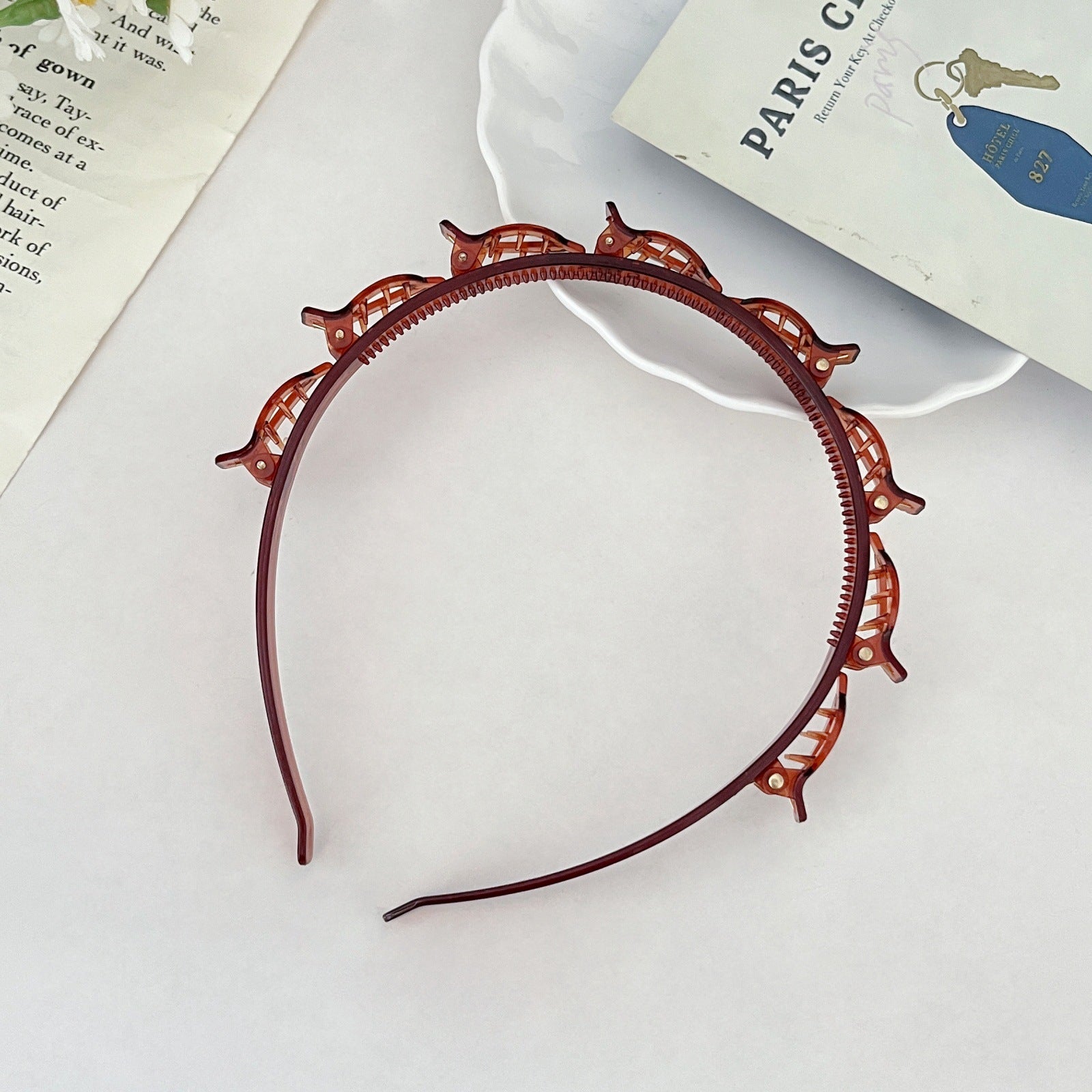 Woven Hair Clip Headband
