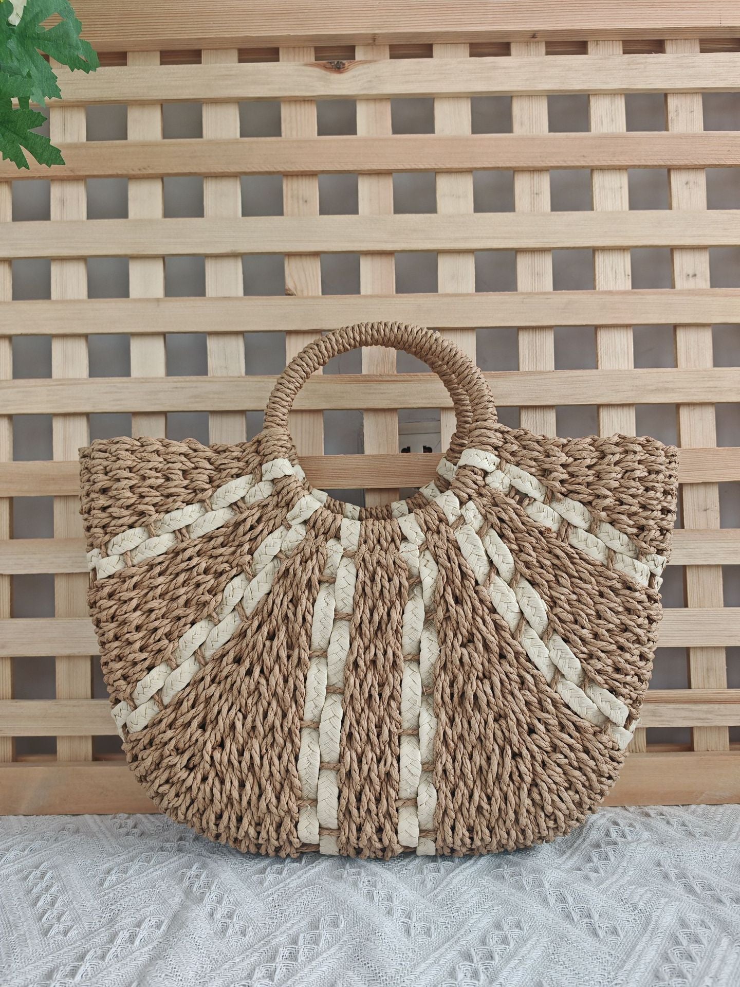 Woven handbag