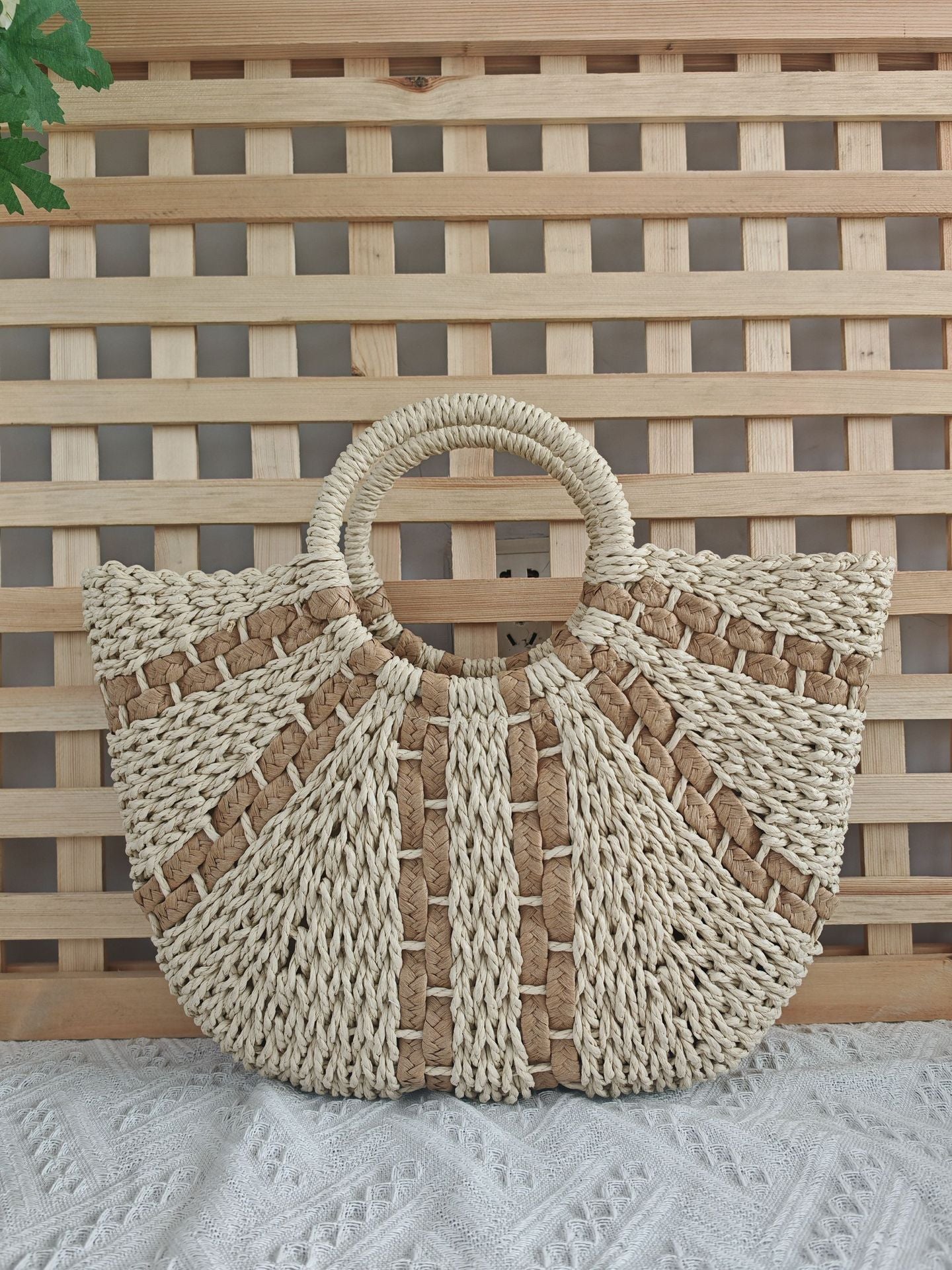 Woven handbag