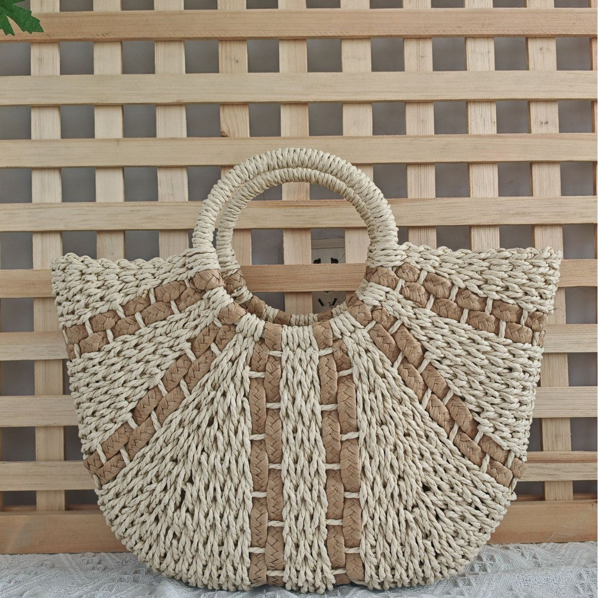 Woven handbag