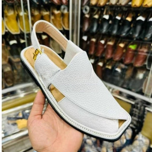 Woven Leather Flat Sandals