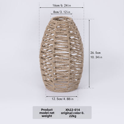 Woven Paper Rope Chandelier Lampshade