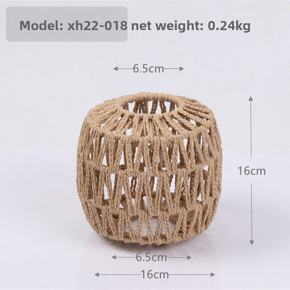 Woven Paper Rope Chandelier Lampshade