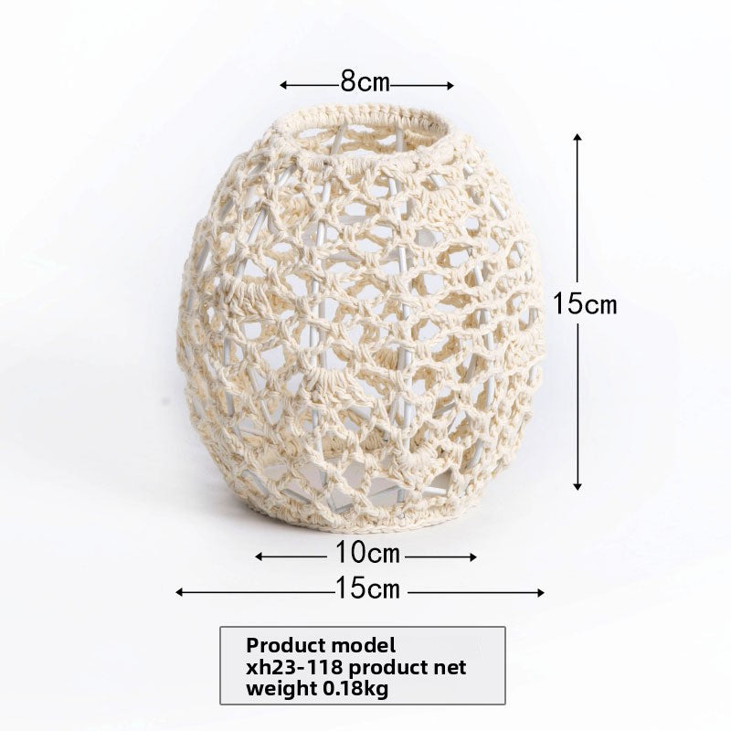 Woven Paper Rope Chandelier Lampshade