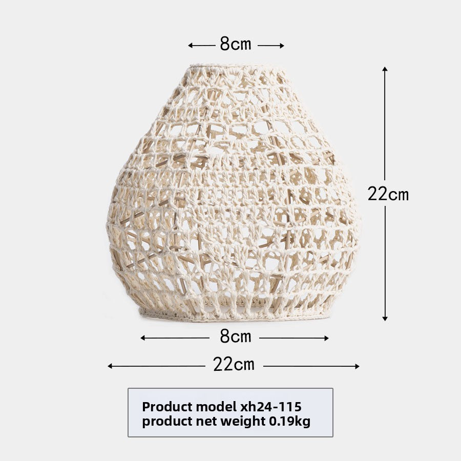 Woven Paper Rope Chandelier Lampshade