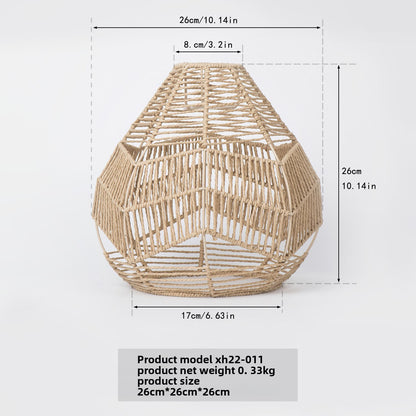 Woven Paper Rope Chandelier Lampshade