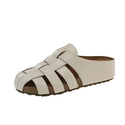 Woven Platform Birkenstock Slippers for Women