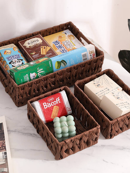 Woven Rattan Storage Box