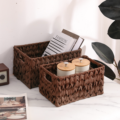 Woven Rattan Storage Box