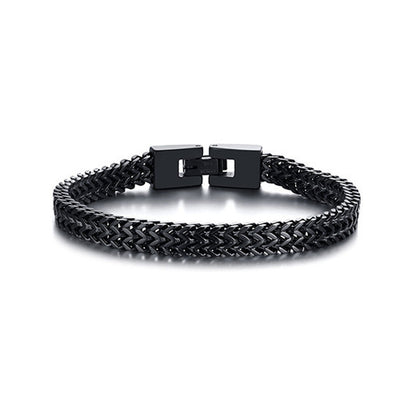 Woven Roman Chain Titanium Steel Bracelet